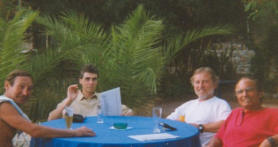 Marco con Daniel Lambin, Ettore Tardito e Giorgio.